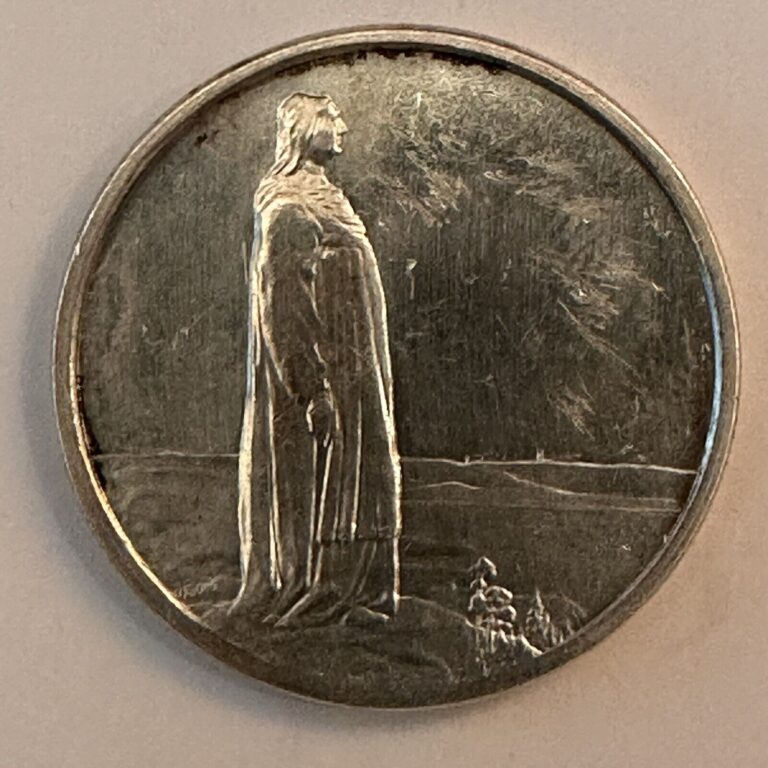 Read more about the article Norway 2 Kroner 1914 Commemorative- Silver Coin- Details Scratch – Bargain