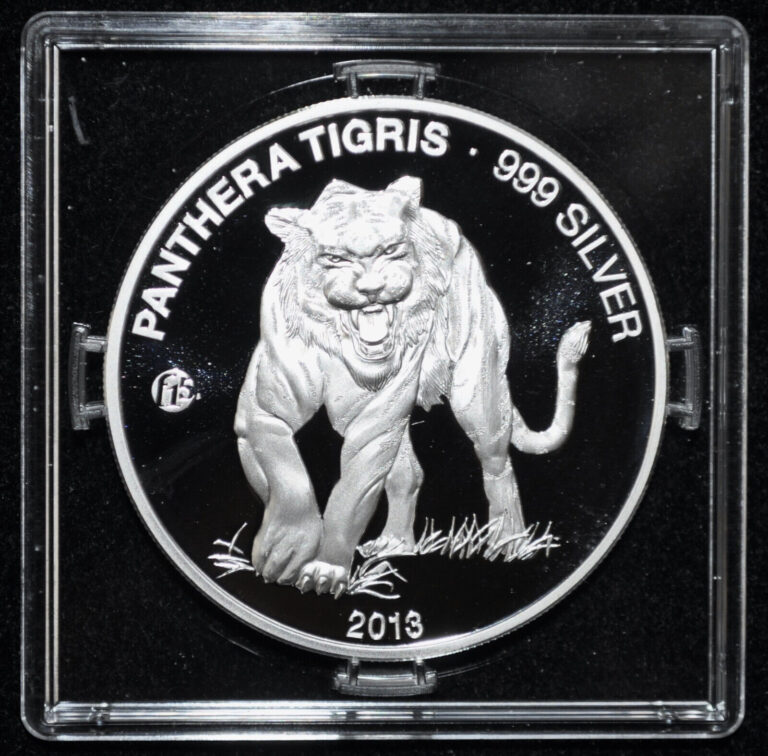 Read more about the article 2013 Laos 1000 Kip Proof Fine Silver Coin – Tiger