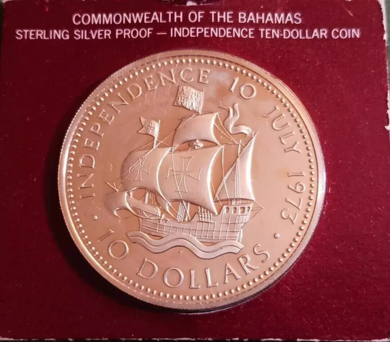 Read more about the article 1973 Bahamas $10 Dollar Independence Day Silver GEM Proof w/COA and Original Box