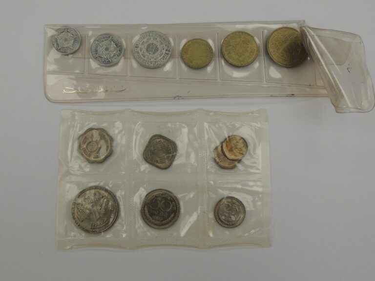 Read more about the article 1951 Morocco Coin Set 6 Coins 1965 Coin 1963 India 7 Coin Set (42748-World-MS)