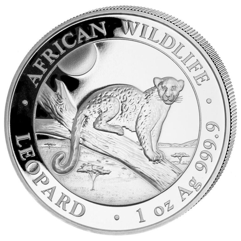 Read more about the article 2021 Somalia Leopard African Wildlife – 1oz .9999 Silver Coin – 30k Made