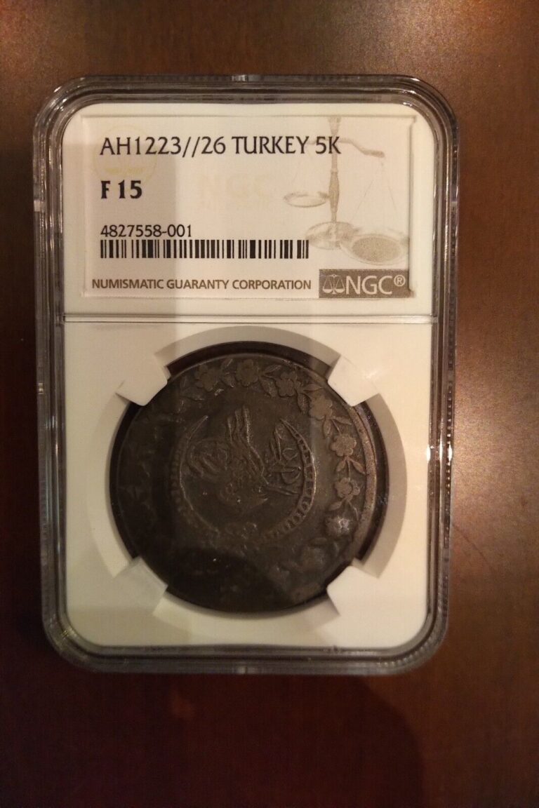 Read more about the article NGC Graded Coin AH1223/26 Turkey Coin 5k F15