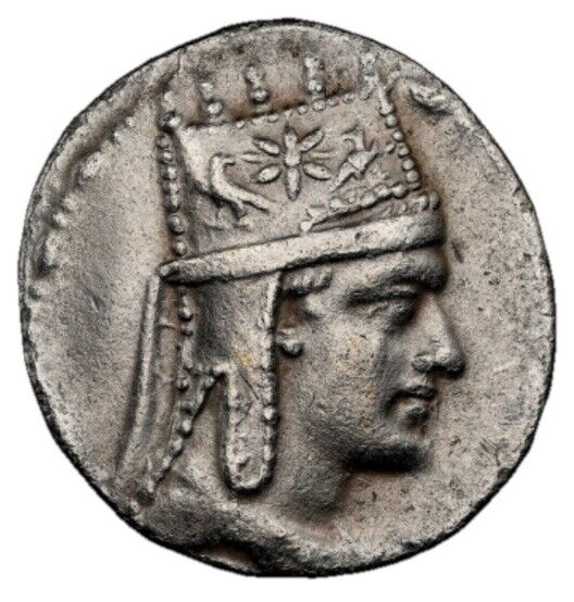 Read more about the article Tigranes II 95-56 BC  Tetradrachm Kings Armenia 5/5  Armenian Silver Coin NGC XF