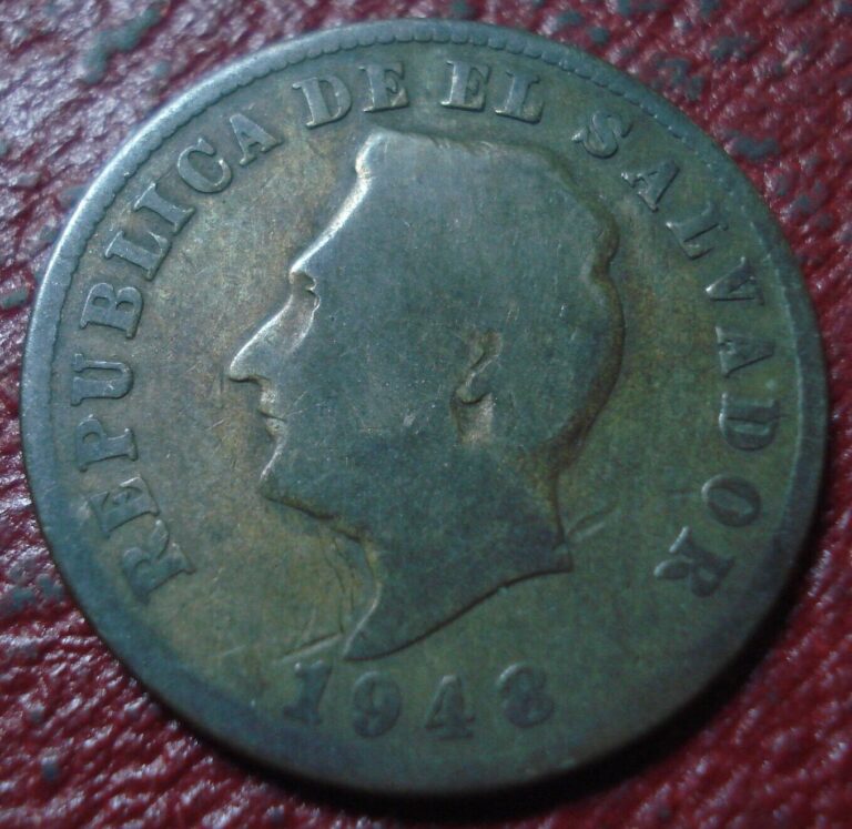 Read more about the article 1948 EL SALVADOR 5 CENTAVOS IN GOOD CONDITION