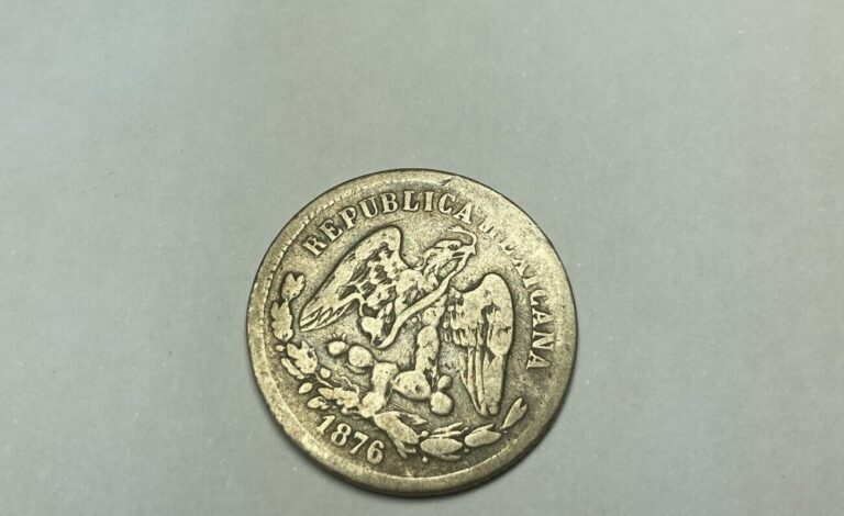 Read more about the article 1876-Zacatecas Mint Mexico Second Republic 25 Centavos