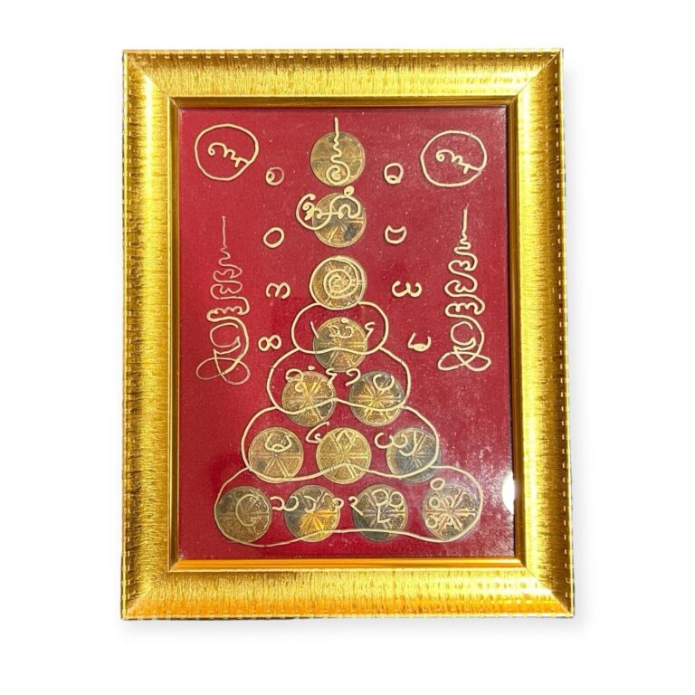 Read more about the article Pagoda Of The Great Holy Myanmar Coin with frame   Wealthy  Fortune  Protection.