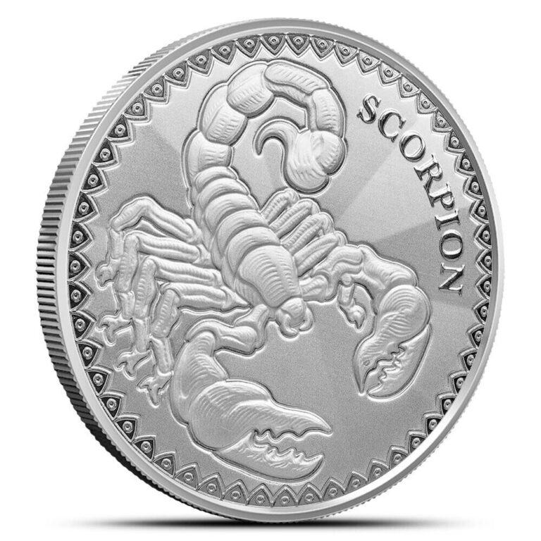 Read more about the article 2022 1 oz Republic of Chad Silver Scorpion Coin (Proof-Like)