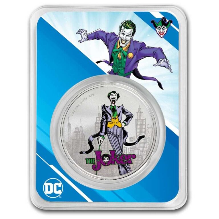 Read more about the article 2024 Samoa 1 oz Silver DC Comics The Joker Colorized with TEP