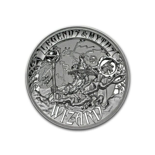 Read more about the article 2017 Solomon Islands 2 oz Silver Legends and Myths Wizard with mintage of 1500