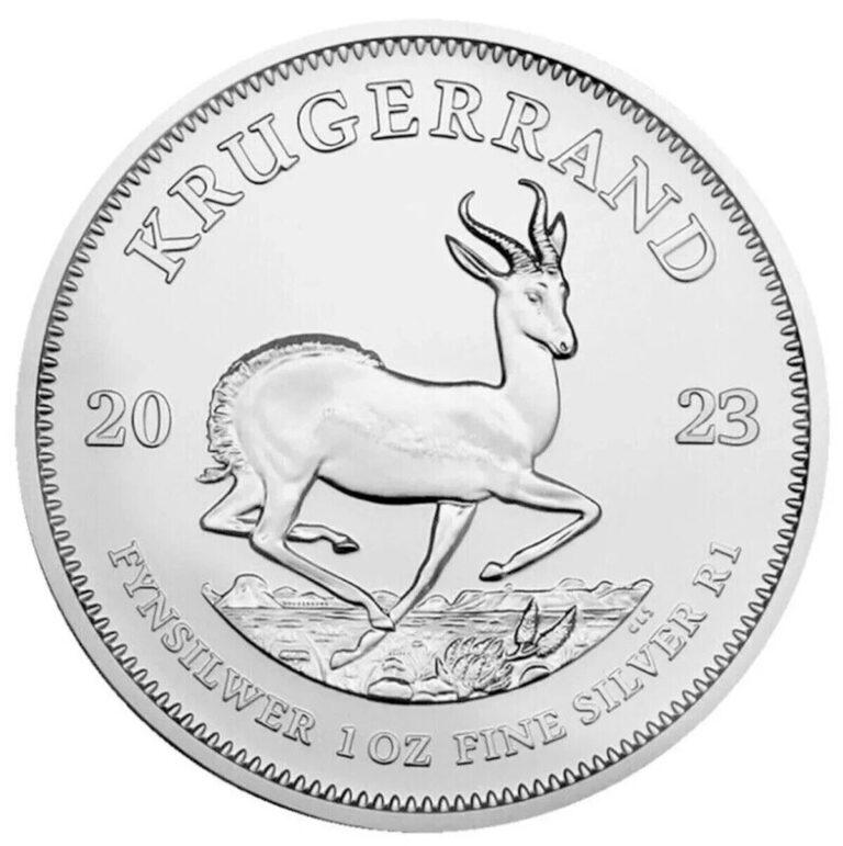 Read more about the article Lot of 5 – 2023 South Africa 1 oz 999 Silver Krugerrand Coin!