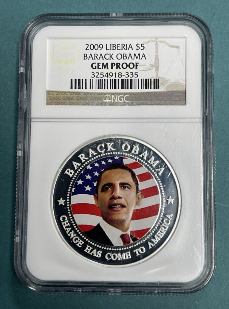 Read more about the article 2009 Liberia $5 Barack Obama NGC Gem Proof Coin KM#993