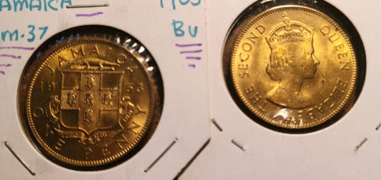 Read more about the article JAMAICA 1 PENNY 1953 (BRILLIANT UNC!) RANDOM PICK OUT OF 8