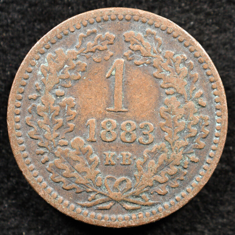 Read more about the article Hungary 1 Krajczar 1883  Coin  Inv#F755