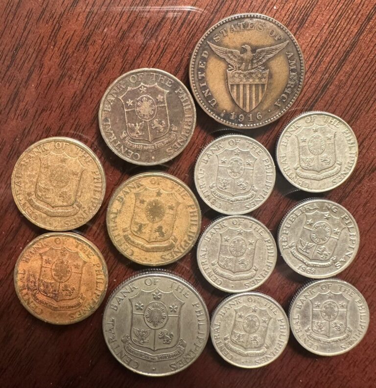 Read more about the article Philippine Coins  Lot of 12  1916-1968