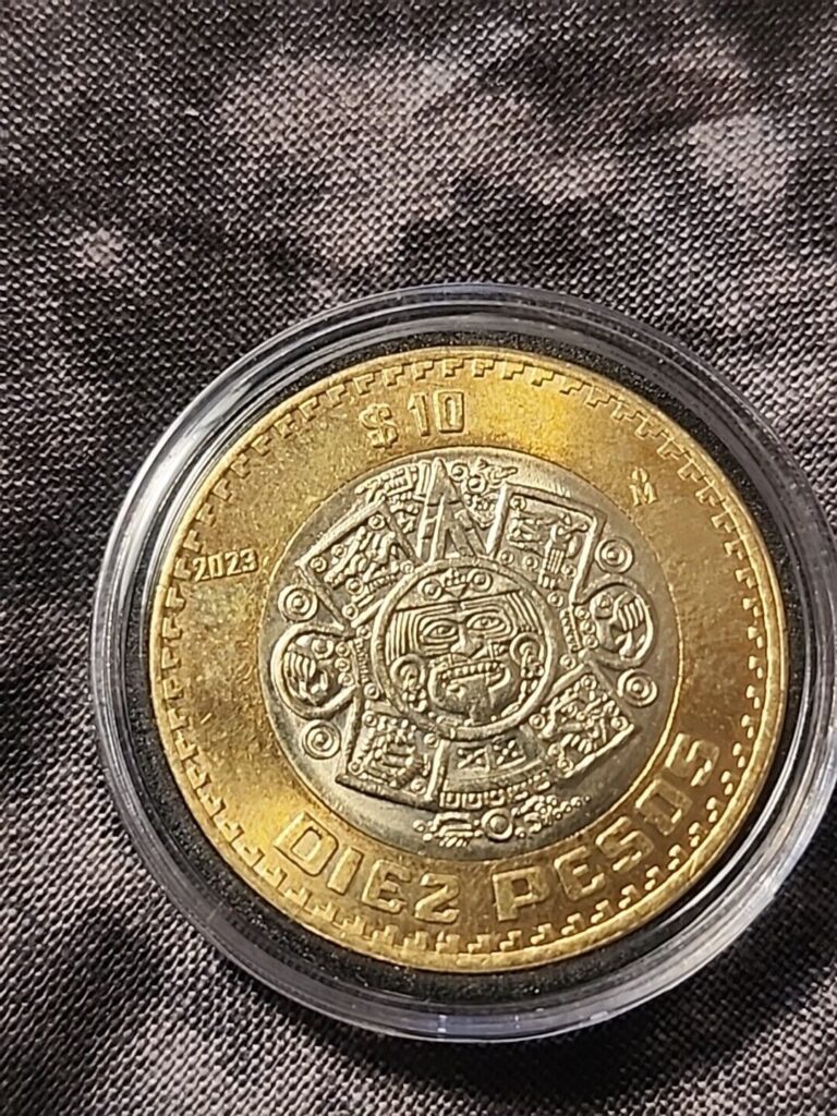 Read more about the article 10 pesos coin 2024 Mexico  acrylic case included. Monedas de 10 pesos BRILLANTES