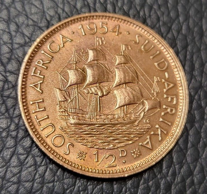 Read more about the article 1954 South Africa ½ Penny Coin