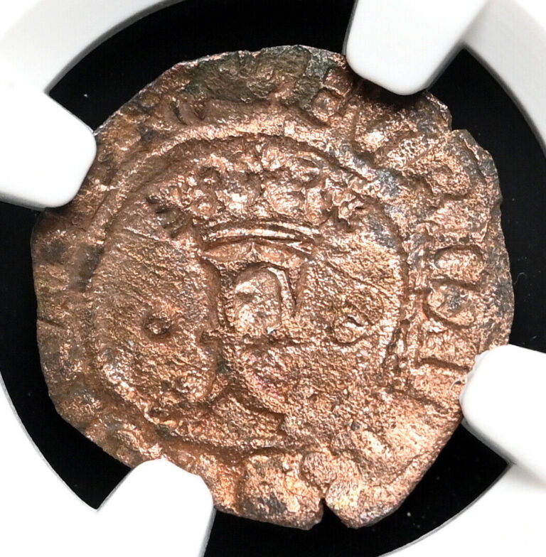 Read more about the article COLONIAL ERA SPAIN. Ferdinand and Isabella  1474-1504  Blanca  NGC VF30