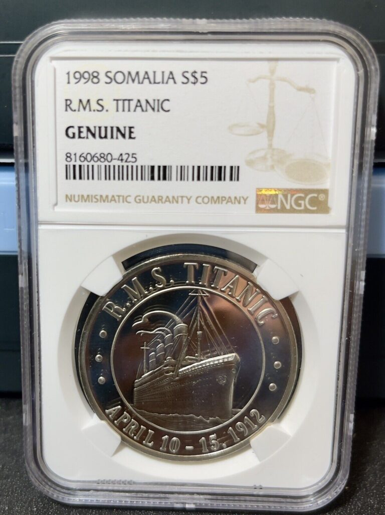 Read more about the article 1998 Somalia S$5 R.M.S Titanic Genuine NGC Graded