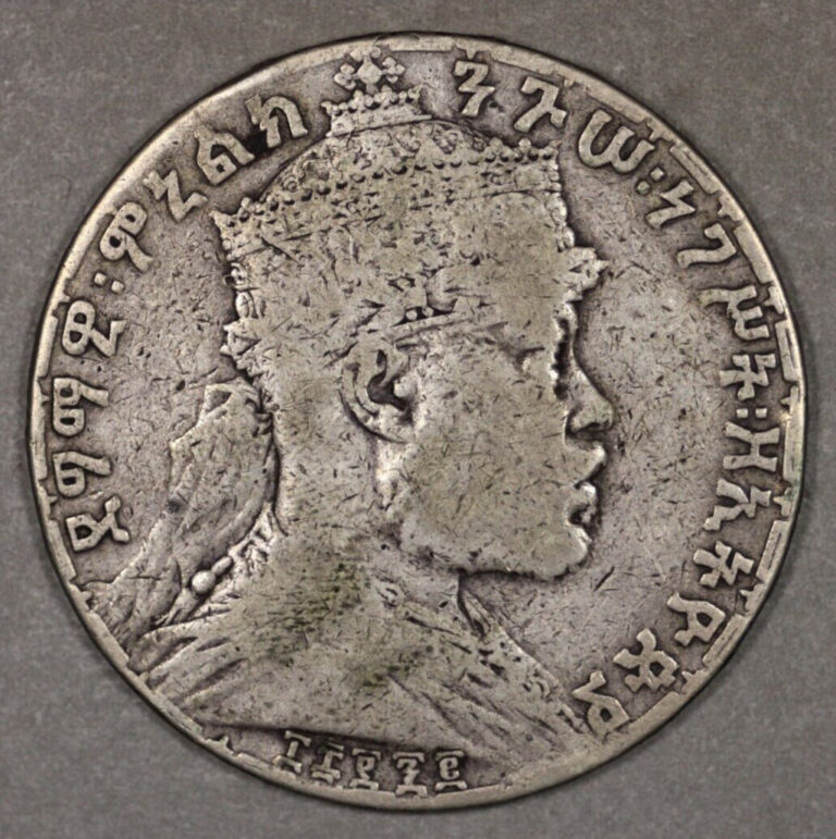 Read more about the article 1892 (1900) Ethiopia Silver Birr