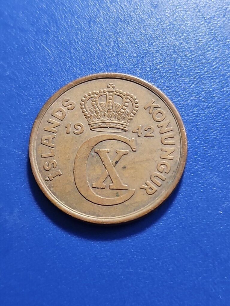 Read more about the article 1942 Iceland 5 aurar coin (KM.#7)