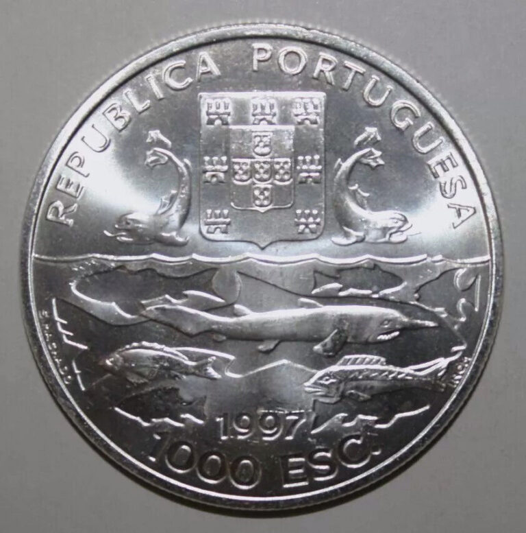 Read more about the article S10 – Portugal 1000 Escudos 1997 Brilliant Unc. Silver Coin – Alberto I/Carlos I