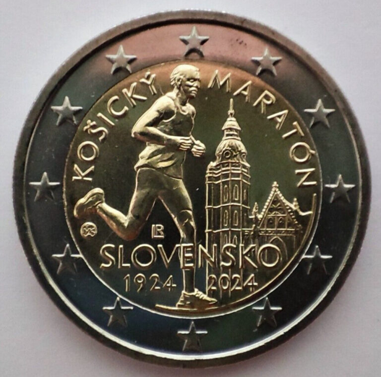 Read more about the article Slovakia 2 euro coin 2024 Košice Peace Marathon UNC