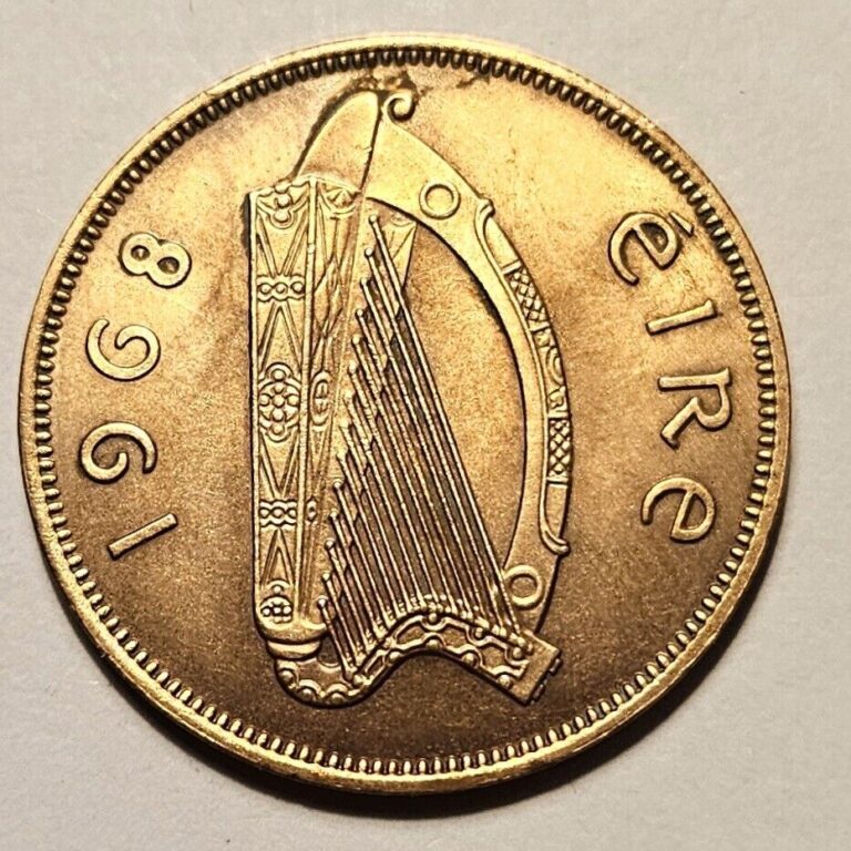 Read more about the article Ireland VINTAGE 1968 “IRISH PENNY” KM-11  Last of Their Large Pennies  FAST SHIP