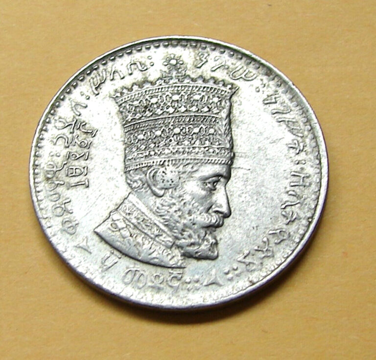 Read more about the article 1923== Ethiopia 50 Matonas  Coin—Haile Selassie—KM#31