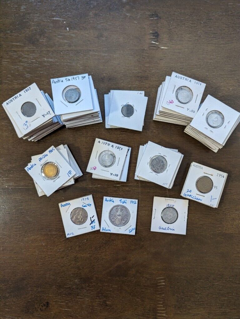 Read more about the article Austria Lot of 93 Coins