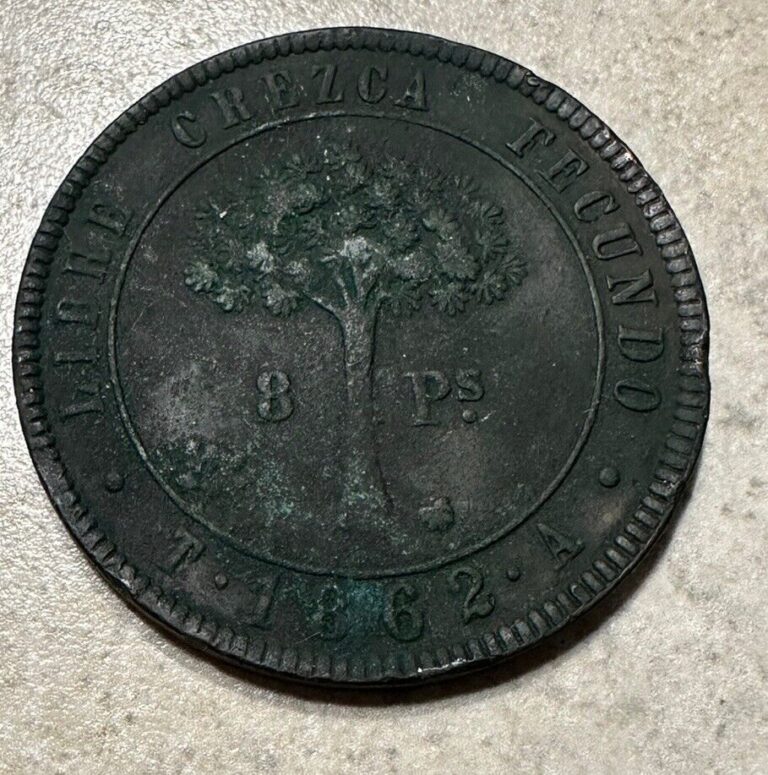 Read more about the article ** Central American HONDURAS 1862. RARE **VERY FINE condition