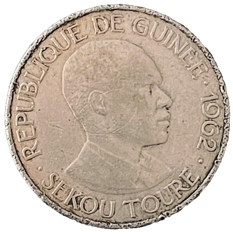 Read more about the article 1962 Guinea Coin 25 Francs KM# 7 Africa Coins EXACT COIN SHOWN FREE SHIPPING