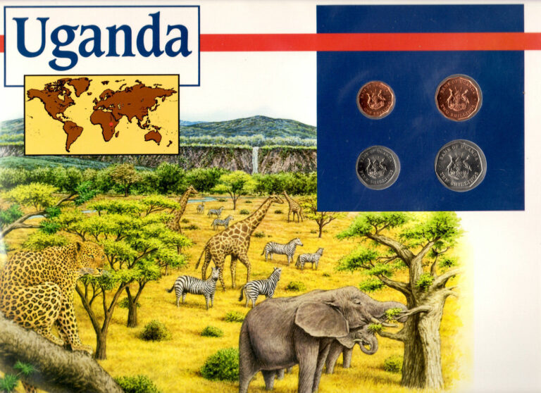 Read more about the article Coins of the World Uganda 1987 BU  10  5  2  1 Shillings