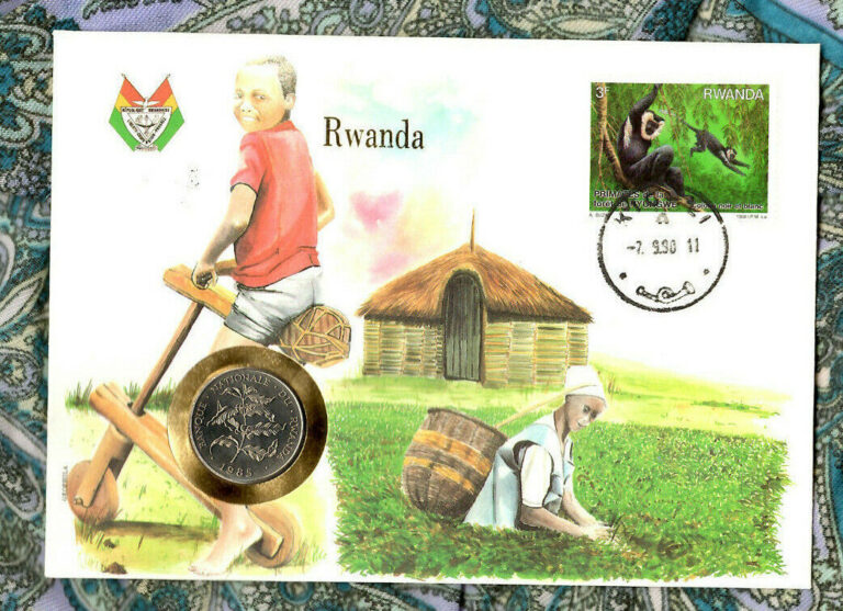 Read more about the article E Coins of All Nations Rwanda 5 Francs 1987 KM#13 UNC