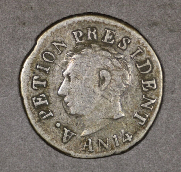 Read more about the article 1817 AN14 Haiti Silver 12 Centimes