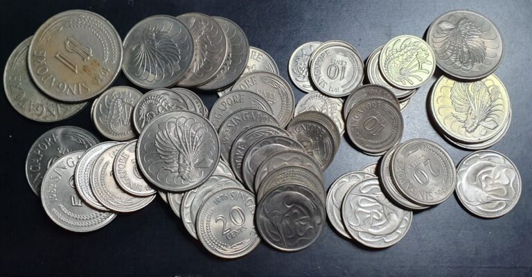 Read more about the article Lot 60 Pcs Singapore First Series Coin 10 20 50 Cents 1 Dollar Mostly UNC Luster