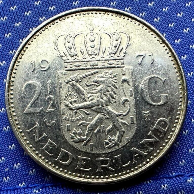 Read more about the article 1971 Netherlands 2 1/2 Gulden UNC       #M552