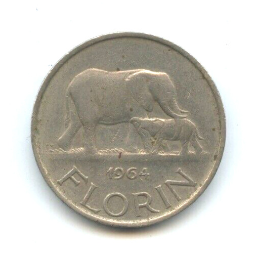 Read more about the article Elephants on 1964 Malawi Coin  Nice Circulated Condition  Free Shipping