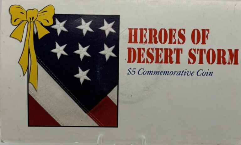 Read more about the article 1991 $5 Marshall Islands coin To The Heroes Of Desert Storm SEALED   #2283