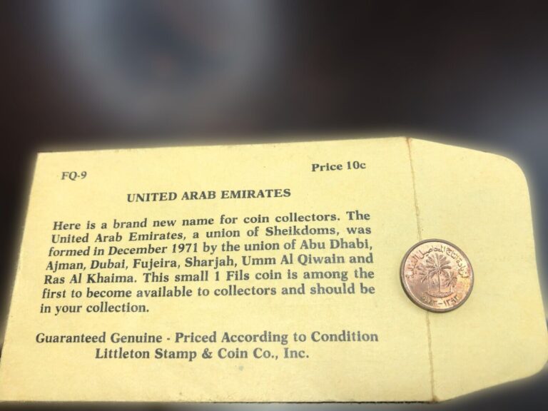 Read more about the article Littleton Coin Company United Arab Emirates 1 Fils Coin