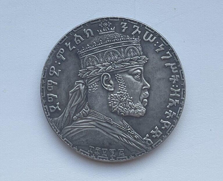 Read more about the article Coin 1 birr 1899 Ethiopian  Menelik II