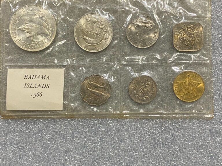 Read more about the article 1966 Bahamas 7 Coin Mint Set w/ Silver Dollar ~ Mint Sealed ~ 1.11 ASW