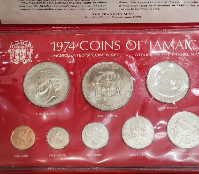 Read more about the article 1974 Coins of Jamaica Franklin Mint Set