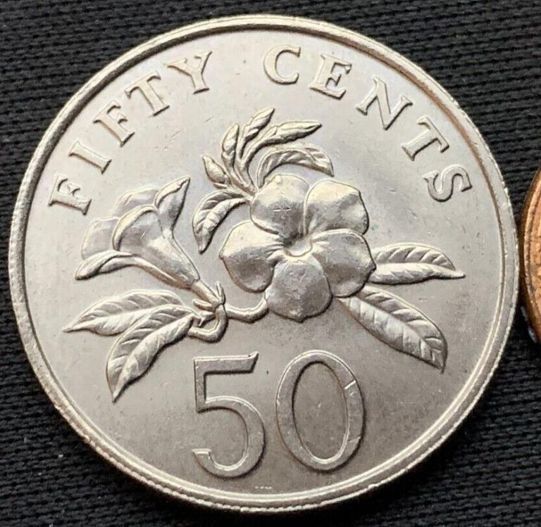 Read more about the article 1987 Singapore 50 Cents Coin UNC    #N155