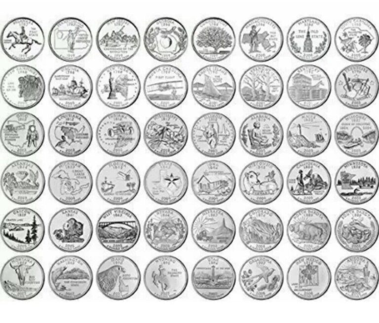 Read more about the article US 1999-2008 50 States Quarters Complete Set – Philadelphia Mint 50 Coins