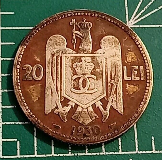 Read more about the article Romania 20 Lei 1930(a) Nickel-Brass KM#51