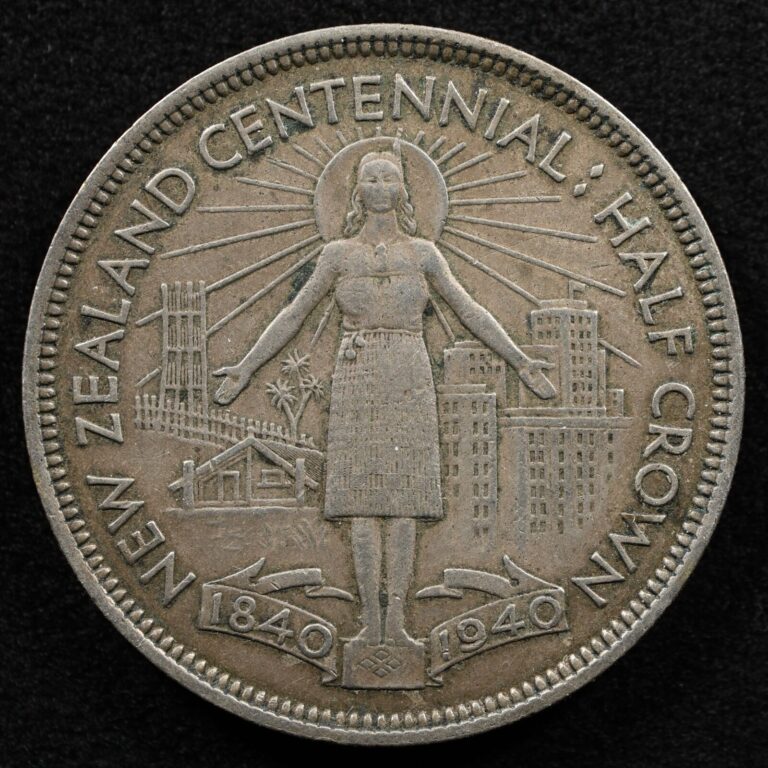 Read more about the article New Zealand 1/2 Crown 1940  Coin  Silver  Inv#E889