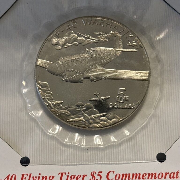 Read more about the article 1991 Marshall Islands 5 Dollar P-40 Flying Tiger Commemorative $5