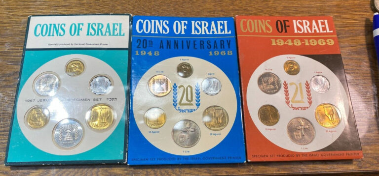 Read more about the article 1967  68 and 69 Coins of Israel Specimen Sets Gem BU Best Price on Ebay* CHRC