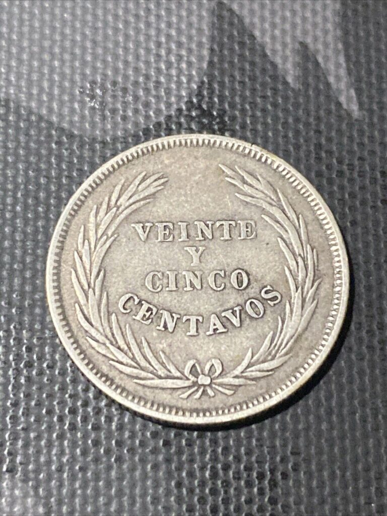 Read more about the article 1914 EL SALVADOR  25 CENTAVOS