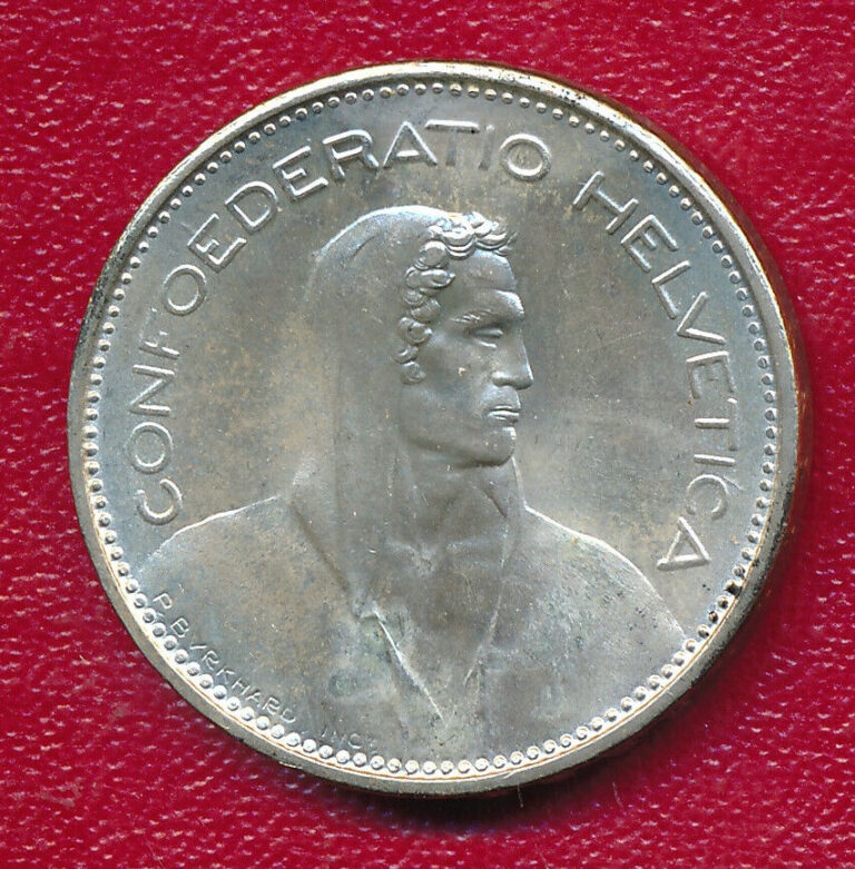 Read more about the article SWITZERLAND 1965 5 FRANCS SILVER COIN **CHOICE BRILLIANT UNCIRCULATED**